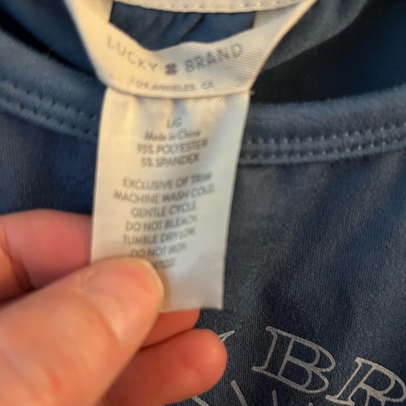 Lucky Brand Graphic Long Sleeve Tee Size Large - Picture 2 of 2